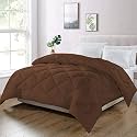 Day Care - Single Bed Comforter for Winter 500 GSM Diamond Stitch Microfiber Comforter (60" x 90" Inches/152cm x 228cm) - Comforter for Single Bed|Chocolate Brown