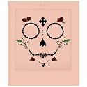 Day of the Dead Roses Face Jewels by Mercy London Skeleton Accessories Gems All In One Halloween Stick On Sticker