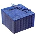 DaYammi 100Pcs Blue Dessert Plates 6" with Forks 5.7"- Small Disposable Dessert Plates- Serve 50 Guests include 50 Cake plates,50 Plastic Forks for Party,Disposable Appetizer plates for Wedding