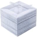 DaYammi 100Pcs Dessert Plates Set Including 50Pcs Cake Plates 6",50Pcs Plastic Forks 5.7",Silver Glitter Square Plastic plates for Party,Silver Appetizer plates and Forks for Wedding Party Birthday