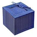 DaYammi 200Pcs Blue Dessert Plates with Forks- Small Disposable Dessert Plates- Serve 100 Guests include 100 Cake plates 6",100 Plastic Forks 5.7" for Party,Disposable Appetizer plates for Wedding