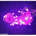 DAYBETTER® 15 Meter 30 LED Decorative Pixel Led String/Rice Light | 36 Feet Single Colour Diwali Still Led Ladi String Light for Home Decor, Christmas, Diwali and Festive Decoration (Pink) Tar-Q1
