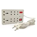 DAYBETTER® (8+1 Wall Mini Extension Cord with 6 AMP for Indian Sockets, Master Switch Indicator, LED, Extension Board TAR-E1-01