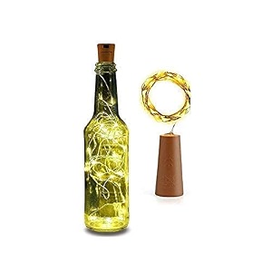 daybetter cork led string lights for wine bottles 20 led cork lights - bottle cork lights waterproof strip decoration party wedding christmas string lights warm white tar-e1-01