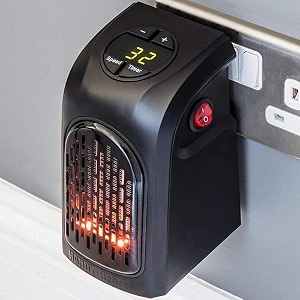 daybetter electric handy heaterwall-outlet 400 watts electric handy room heater room heaters home for bedroom reading books work bathrooms rooms offices homeblack