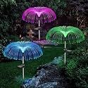 DAYBETTER® Jellyfish Solar Garden Lights | 7 Color LED Jellyfish Shape | Fiber Outdoor Pathway Waterproof Solar String Lights Decoration for Yard Garden | Balcony (Multi-Color) (Pack OF2) Tar-Q1