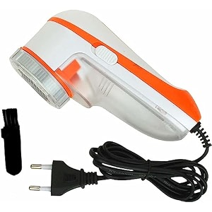 daybetter lint remover for clothes with fabric shaver lint shaver for woolen clothes blanket jackets stainless steel bladesbedding portable lint shavers white orange tar-b3