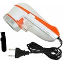 DAYBETTER® Lint Remover for Clothes with Fabric Shaver Lint Shaver for Woolen Clothes Blanket Jackets Stainless Steel Blades,Bedding, Portable Lint Shavers (White Orange) Tar-B3