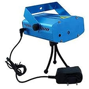 daybetter mini laser led projector stage lighting sound activated laser light for party dj and home decoration blue rs-40