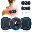 DAYBETTER® Mini Massage Machine Mini Massager Portable Rechargeable Full Body Massager for Pain Relief with 8 Mode EMS Neck Cervical Massager TAR-E1-01