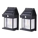 DAYBETTER® Wall Lamp Solar Lights | Wireless Dusk to Porch Lights | Fixture Solar Wall Lantern with 3 Modes Waterproof Outdoor Lighting for Office | Home Garden | Balcony (Pack of 2) Tar-I1