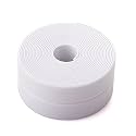 Daycount Tape Caulk Strip Seal for Toliet Bathtub, Sink, Kitchen, Wall Edge, Self Adhesive Corner Liner 126''x1.57'' (White)