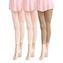 Daydance Girl's Women's Footless Tights for Dance, Balle, Gymnasics