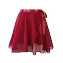 Daydance Girls Women Sheer Ballet Skirts Wrap Chiffon Over Scarf for Dancing
