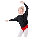 Daydance Toddler Girl's Dance Sweaters Batwing Sleeve Ballet Warm Up for Leotards