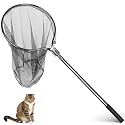 Dayimado Catch Net, Small Animal Catcher for Chicken, Duck, Goose, Fish, Cat, Bird and Others(40"- 62" Handle with 20" Net Opening)