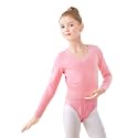 Dayrose Girl's Ballet Sweater, Soft Long Sleeve Girls Active Sweater, Pullover Girls Dance Sweater for Ballet/Warm Ups
