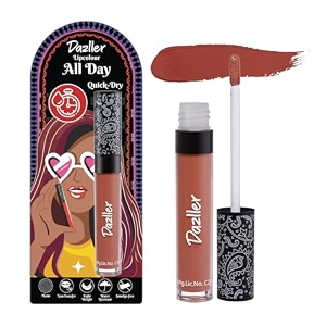 dazller all day lipcolour quick drymoisturizing kokum butternon-transfer amp smudge-proof8hr stayliquid lipstick for womenqdlc003 autumnspice6g