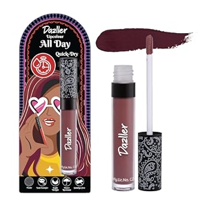 dazller all day lipcolour quick drymoisturizing kokum butter matte finish non-transfer amp smudge-proof8hr stayliquid lipstick for womenqdlc036 amapola6g