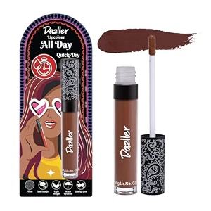 dazller all day lipcolour quick drymoisturizing kokum butterbrown liquid lipstick for womennon-transfer8hr stayqdlc025 hazelnutcup6g