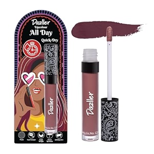 dazller matte all day lipcolour quick drymoisturizing kokum butternon-transfer amp smudge-proof8hr stayliquid lipstick for womenqdlc041 souvenir6g