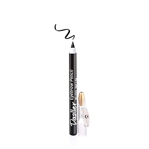 dazller eyebrow pencil with sharpenerwater-resistantlong staycreamy wax formulainfused with carnauba amp castor oilblack15g