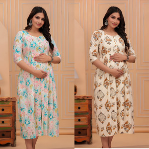 Dazy Women Printed Anarkali Kurta
