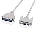 DB25 Male to Centronics 36 Male Parallel Printer Cable IEEE1284 LPT Printer Cable Wire for Dot Matrix and Old Inkjets Printer (1.5 Meter)