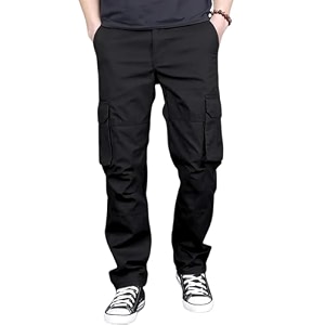 DBAX Mens Olive Green Utility Cargo Pants