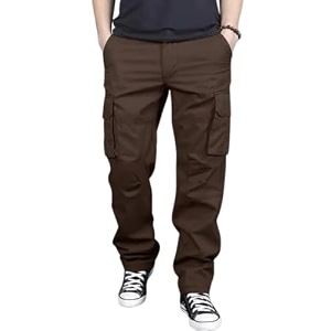 DBAX Mens Olive Green Utility Cargo Pants