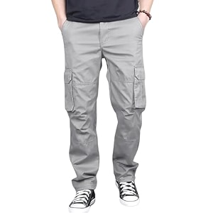 DBAX Mens Olive Green Utility Cargo Pants