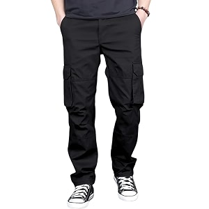 DBAX Mens Olive Green Utility Cargo Pants
