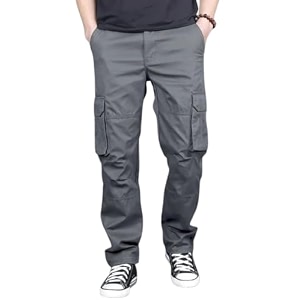 DBAX Mens Olive Green Utility Cargo Pants