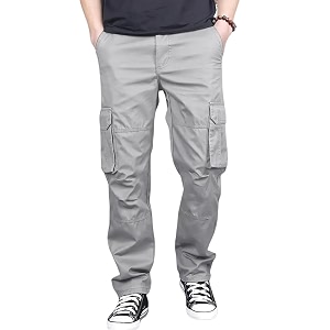 DBAX Mens Olive Green Utility Cargo Pants