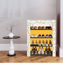 dbeautify 4 Shelf Foldable Collapsible ShoeRack Plastic Collapsible Shoe Stand (32 - Warm Flower Yellow, 4 Shelves, DIY(Do-It-Yourself))