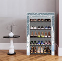 dbeautify Metal, Plastic Shoe Stand (13_Grey Felling Snow, 5 Shelves, DIY(Do-It-Yourself))