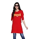 Women39s 100 Cotton Round Neck Long Top