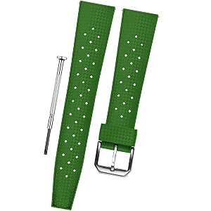 dblack 3939tropic3939 quick release watch strap tropical style silicone watch belt  for 20mm 22mm or 24mm watch band choose your size amp color