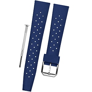 dblack 3939tropic3939 quick release watch strap tropical style silicone watch belt  for 20mm 22mm or 24mm watch band choose your size amp color