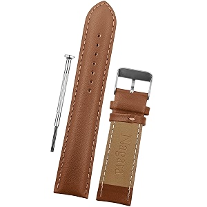 DBLACK NAGATA Leather Watch Strap Fully Stitched