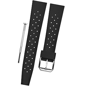 dblack 3939tropic3939 quick release watch strap tropical style silicone watch belt  for 20mm 22mm or 24mm watch band choose your size amp color