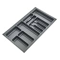 DBR PVC Cutlery Tray For Kitchen Drawer Width 900mm (Gray) Modular Kitchen Cabinet/Drawer Organiser (32.5 x 19)