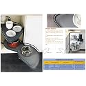 DBR Kitchen Soft Close Revolving Storage Baskets Swing Tray Magic Corner for Cabinet Blind Corner (LEFT OPENING, GRAY)