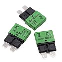 DC 12V 30A Auto Reset Fuse Circuit Breaker ATO/ATC Low Profile Self Resetting 30 Amp Blade Fuses Breakers 12 Volt for Automotive Car Truck RV Solar Boat Marine ATV Motorcycle, UL, 3 Pack