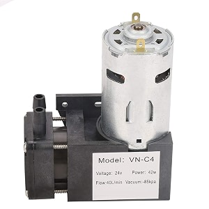 dc 24v mini oilless vacuum pump small -85kpa flow 40lmin oilless pump for gas air