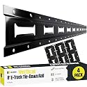 DC Cargo Mall E Track Vertical Tie Down Rail Kit 8' (2 Pack) for Garages, Vans, Trailers, Motorcycle Tie Downs, ATV Mountings - Secure Cargo & Heavy Loads Up to 2,000 lbs