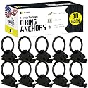 DC Cargo Mall Heavy-Duty Steel O-Ring (Pack of 10) 4500Lbs Break Strength - E Track Accessories Tie-Down Anchors for E-Track Tie-Down System