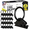 DC Cargo Mall Heavy-Duty Steel O-Ring (Pack of 20) 4500Lbs Break Strength - E Track Accessories Tie-Down Anchors for E-Track Tie-Down System