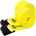 DC Cargo Mall Truck Straps, 4 inch X 30' Straps for Flatbed Trailer Heavy Duty Tie-Downs w/Flat Hooks (2-Pack) 16,500 lbs Break Strength, WLL# 5,500 lbs