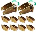 DC Cargo Standard E-Track Wood Beam Socket, Rotating Hinge- E-Track Fittings, Compatible with Universal E-Track Accessories and Rails System - 2x4 and 2x6 Wood Beams - 10-Pack